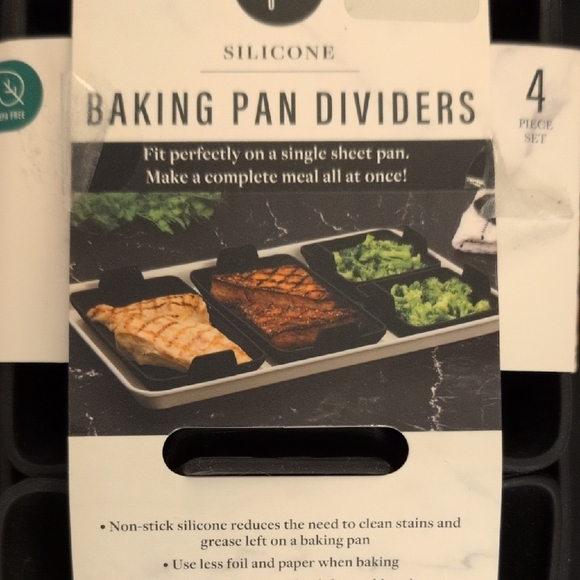 Core Silicone Baking Pan Dividers - Black - Picture 2 of 4